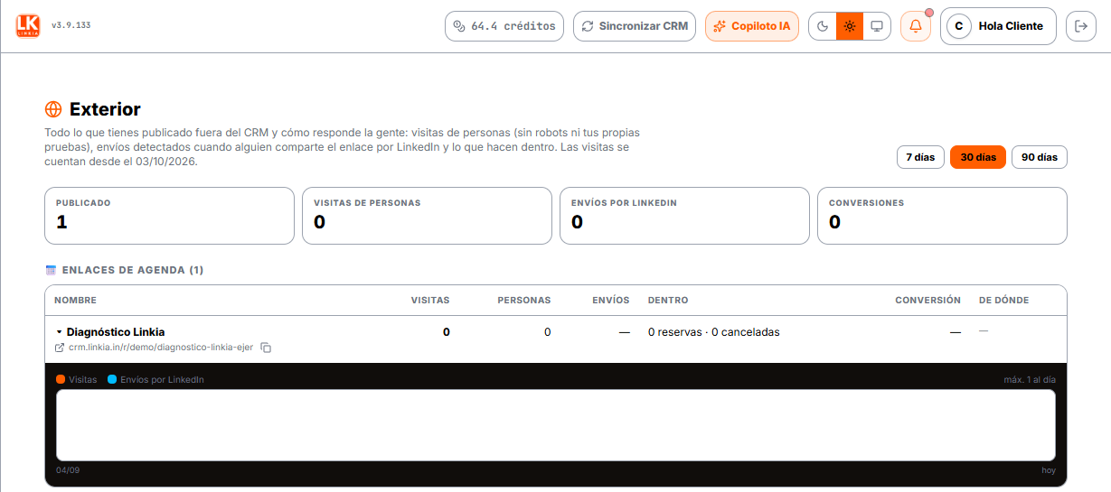 Exterior, con un recurso publicado