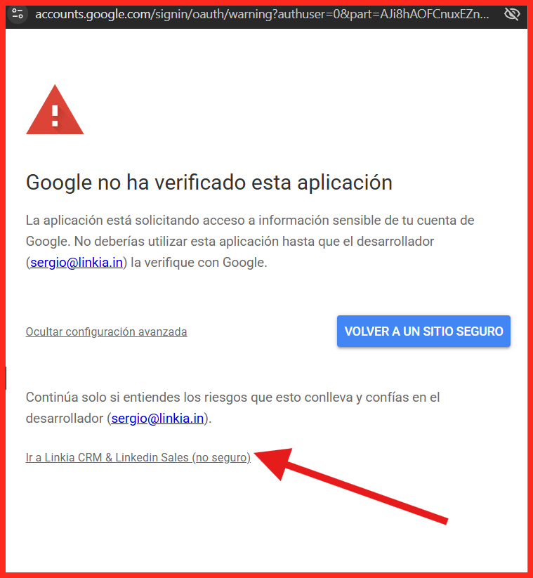 Ir a Linkia CRM (no seguro)