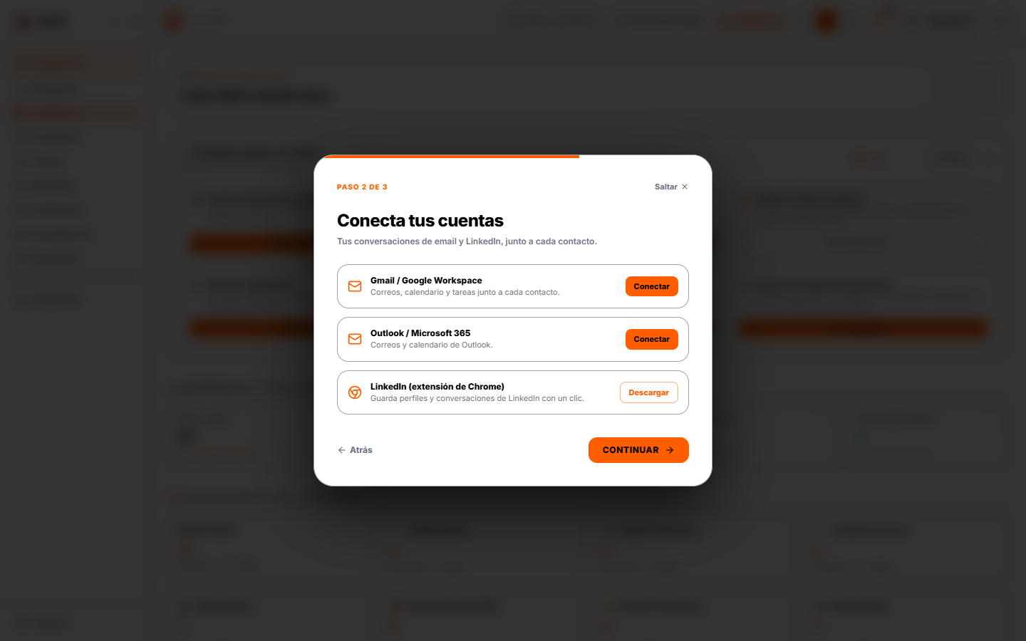 Conecta tus cuentas