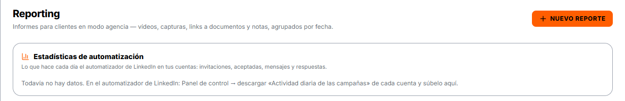 Estadísticas de automatización