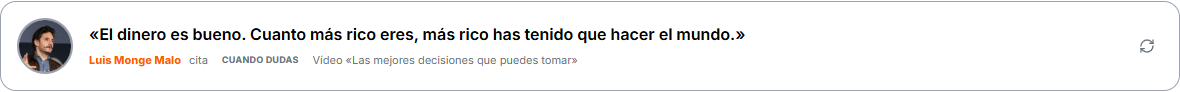 La frase del día en tu Dashboard
