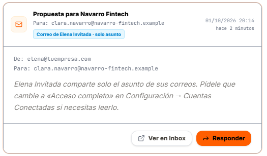 Lo que ve un compañero con Solo asunto